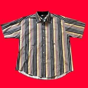 TH Striped Button Up